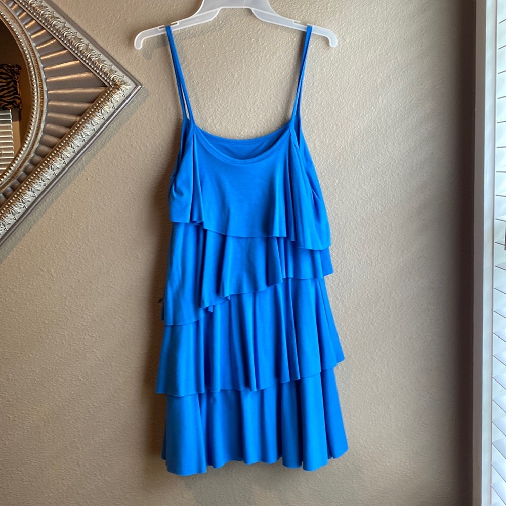 4 layer dress, spaghetti strap.